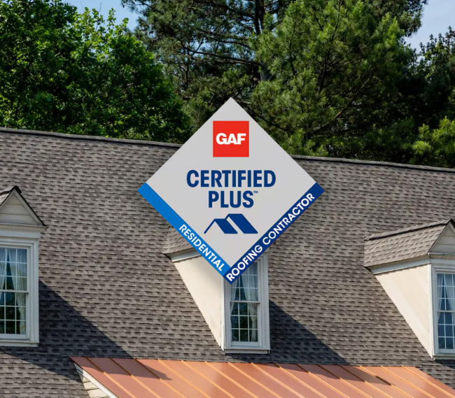 GAF Certified Plus residential roofing contractor certification